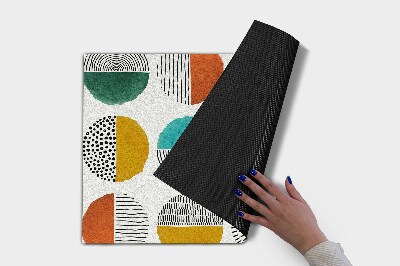 Schoonloopmat Cirkels en lijnen