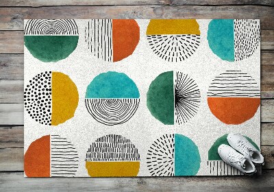 Schoonloopmat Cirkels en lijnen