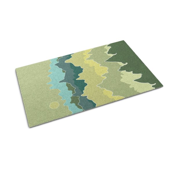 Buiten deurmat Abstracte bergen