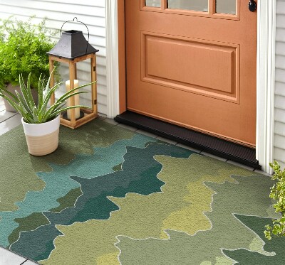 Buiten deurmat Abstracte bergen