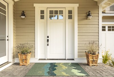 Buiten deurmat Abstracte bergen