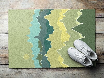 Buiten deurmat Abstracte bergen