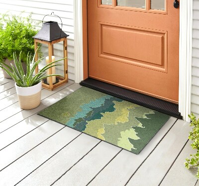 Buiten deurmat Abstracte bergen