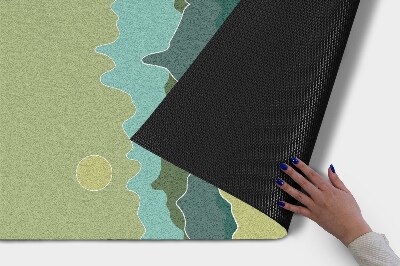 Buiten deurmat Abstracte bergen