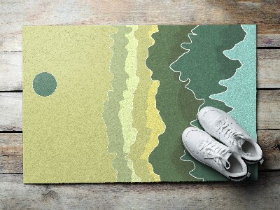 Schoonloopmat Abstracte golven