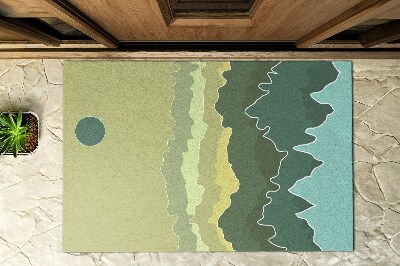 Schoonloopmat Abstracte golven