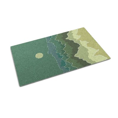 Deurmat voor buiten Bergcontouren