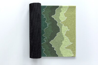 Deurmat voor buiten Bergcontouren