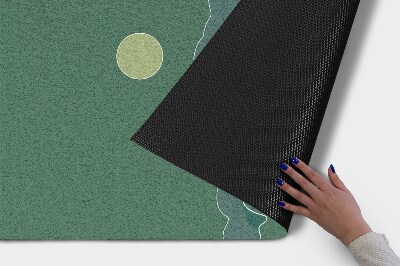 Deurmat voor buiten Bergcontouren