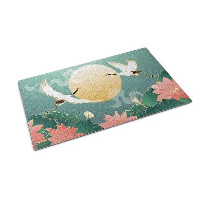 Deurmat voor buiten Bloemen en vogels