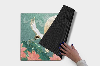 Deurmat voor buiten Bloemen en vogels