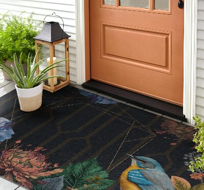 Buiten deurmat Bloemenvogel