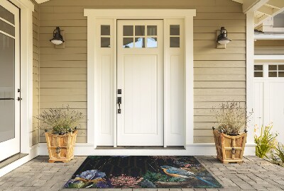 Buiten deurmat Bloemenvogel