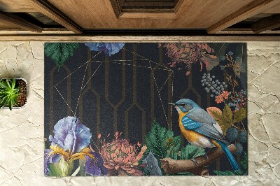 Buiten deurmat Bloemenvogel