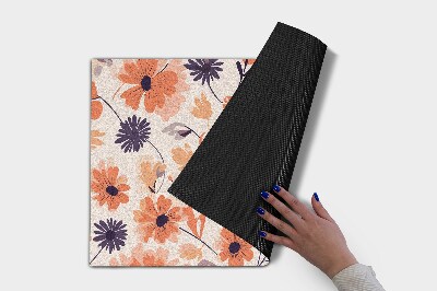 Deurmat voor buiten Bloemenmotief