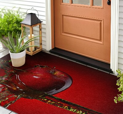 Deurmat voor buiten Scharlaken appel