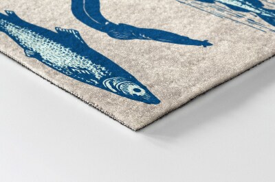 Deurmat voor buiten Visserspatroon