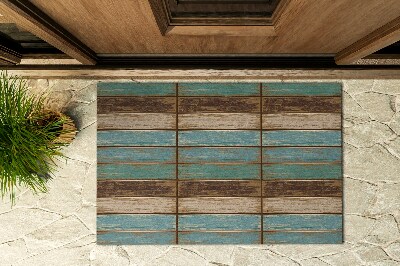 Deurmat voor buiten Blauwe borden