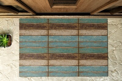 Deurmat voor buiten Blauwe borden