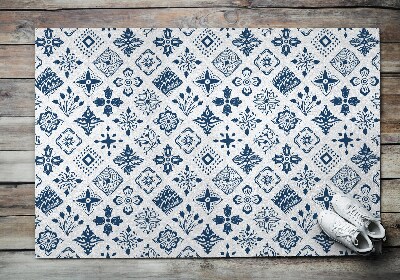 Schoonloopmat Abstracte bloemen