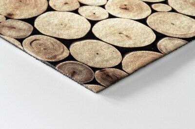 Schoonloopmat Een stapel hout