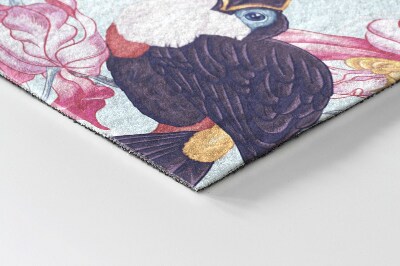 Deurmat voor buiten Toekans tussen de bloemen