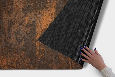 Schoonloopmat Roestige abstractie