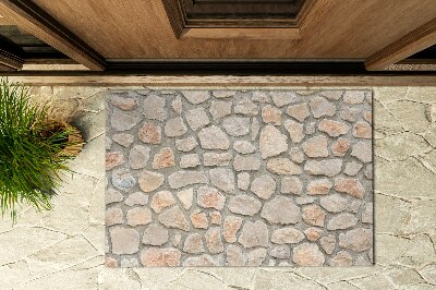 Schoonloopmat Muur van stenen