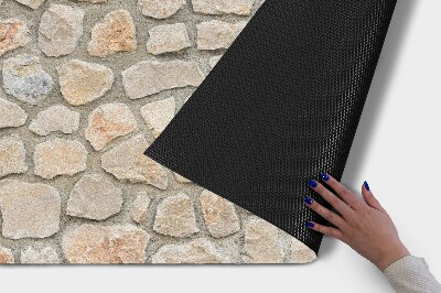 Schoonloopmat Muur van stenen