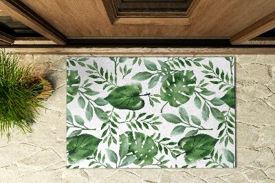 Deurmat voor buiten Monstera-bladeren