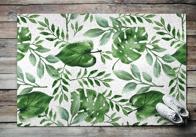 Deurmat voor buiten Monstera-bladeren