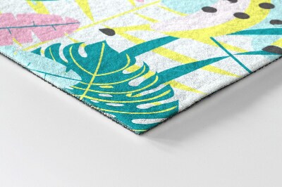 Buiten deurmat Abstracte vogels en planten