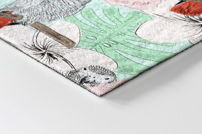 Buiten deurmat Papegaaien in de tropen