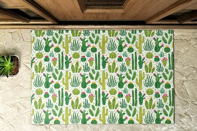 Deurmat voor buiten Cactusthema