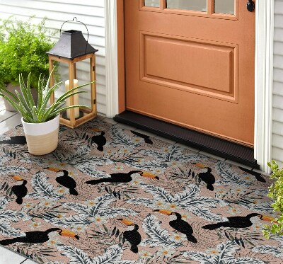 Schoonloopmat Toekan tussen het groen