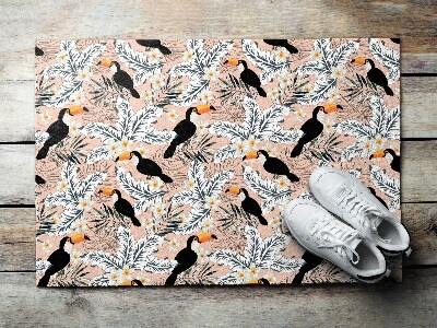 Schoonloopmat Toekan tussen het groen