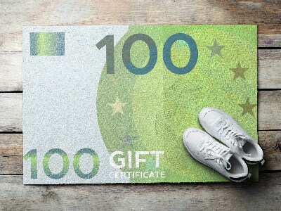 Deurmat voor buiten Euro geld