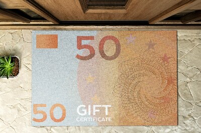 Buiten deurmat Euro-valuta