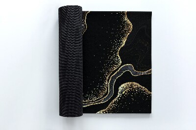 Schoonloopmat Zwart marmer