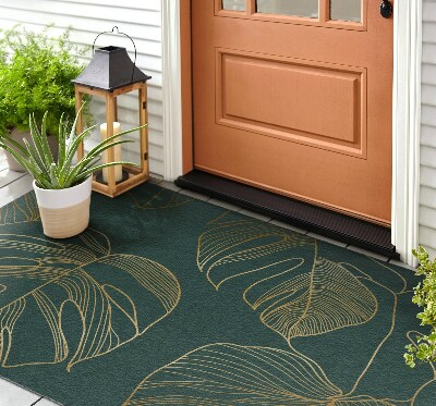 Deurmat voor buiten Monstera kieuwen