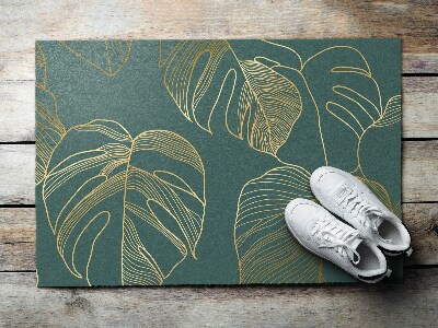 Deurmat voor buiten Monstera kieuwen