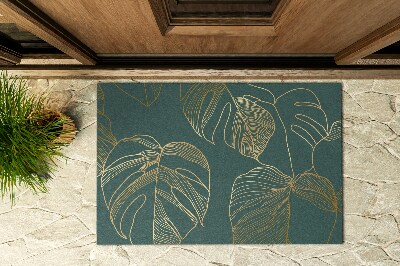 Deurmat voor buiten Monstera kieuwen