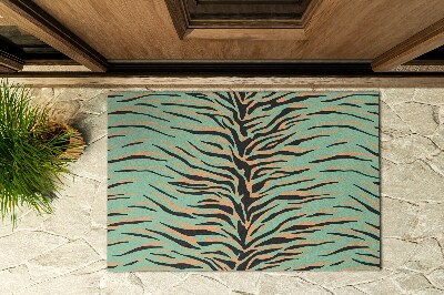 Schoonloopmat Abstracte tijgerstrepen