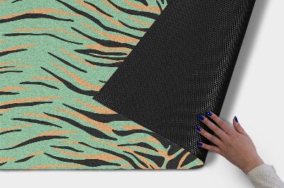 Schoonloopmat Abstracte tijgerstrepen