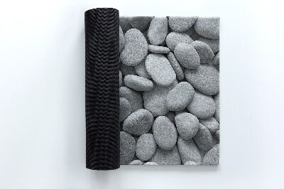 Schoonloopmat Strand met stenen