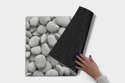 Schoonloopmat Strand met stenen