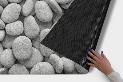 Schoonloopmat Strand met stenen