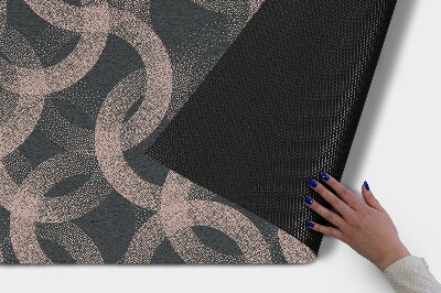 Schoonloopmat Abstracte cirkels