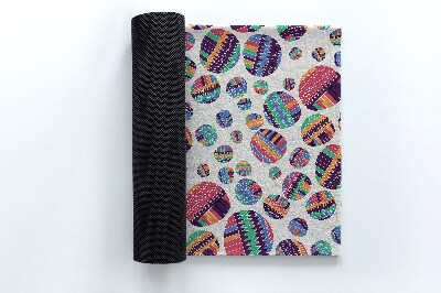 Schoonloopmat Abstractie van kleurrijke cirkels