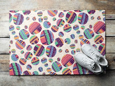 Schoonloopmat Abstractie van kleurrijke cirkels